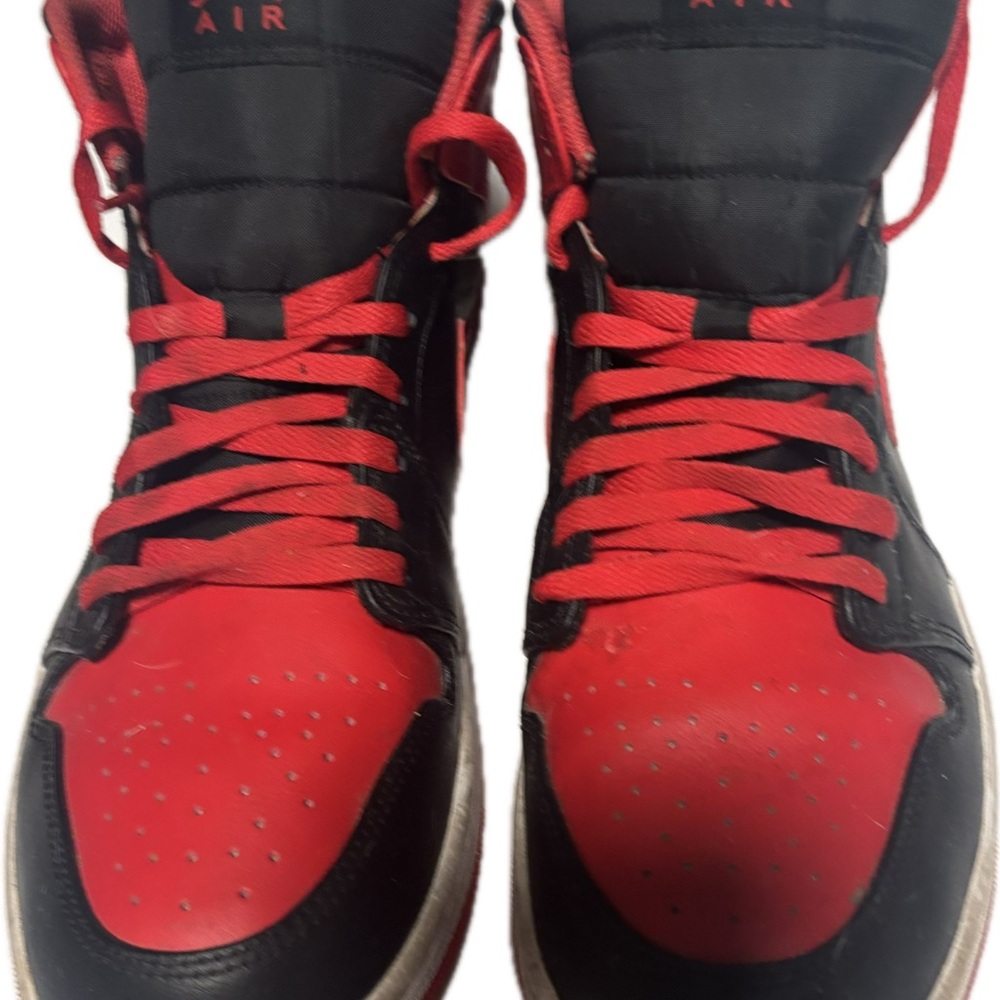 Jordan Red and Black High-Top Sneakers